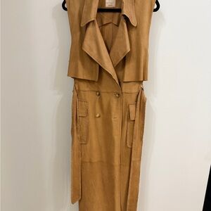 We The Free FREEPEOPLE Leather Vest in Tan